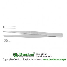 Dissecting Forcep 3 x 4 Teeth Stainless Steel, 14.5 cm - 5 3/4"